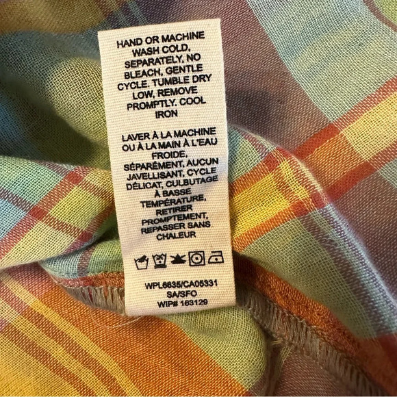 Woolrich women's Eco Rich Afterlight organic cotton short sleeve dress M(b4 - Picture 13 of 14